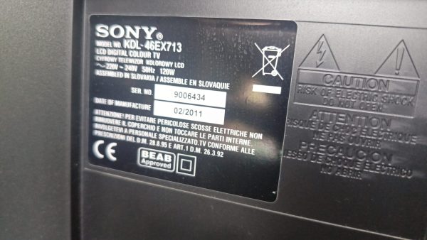 Sony 46 Inch LCD Television - Image 2